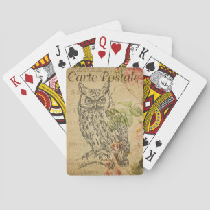 Jeu De Cartes Chouette vintage