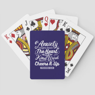 Jeu De Cartes Christian Encouragement Quote – Anxiety & Kindness