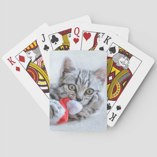 Jeu De Cartes Christmas Kitten (dos)