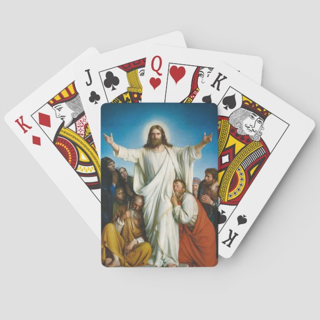 Jeu De Cartes Christus Consolator par Carl Bloch (dos)