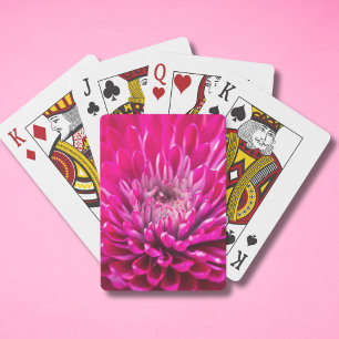 Jeu De Cartes Chrysanthème rose profond Jouer des cartes