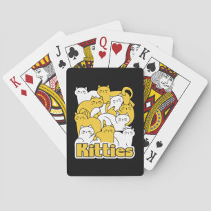Jeu De Cartes Chubby Kitties Design - Cat Art adorable