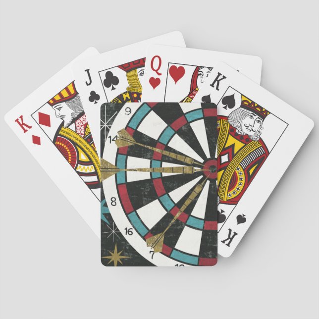 Jeu De Cartes Cible de flechettes illustrative (dos)