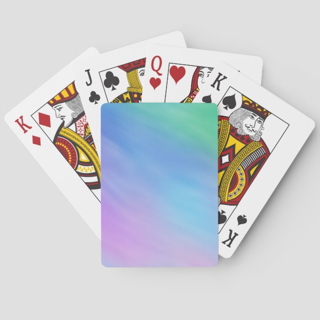 Jeu De Cartes Ciel arc-en-ciel doux (dos)