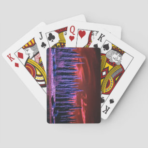 Jeu De Cartes ciel d'hiver violet