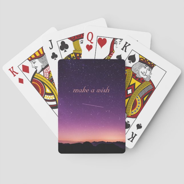 Jeu De Cartes Ciel nocturne étoilé  (dos)