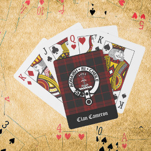 Jeu De Cartes Cimier et tartan du clan Cameron