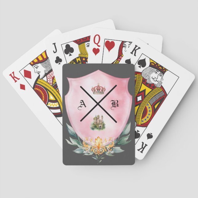 Jeu De Cartes Cimier Familial Personnalisé Jouer Des Cartes (dos)