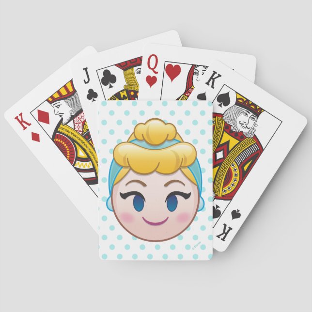 Jeu De Cartes Cinderella Emoji | Cendrillon Jouer aux cartes (dos)