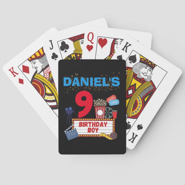 Jeu De Cartes Cinéma Nuit Cinéma Anniversaire Soirée Thème (dos)