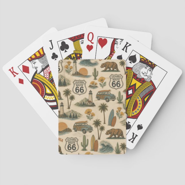 Jeu De Cartes Circuit Route 66 Chance Porte-Bonheur (dos)