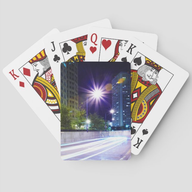 Jeu De Cartes Circulation floue la nuit (dos)