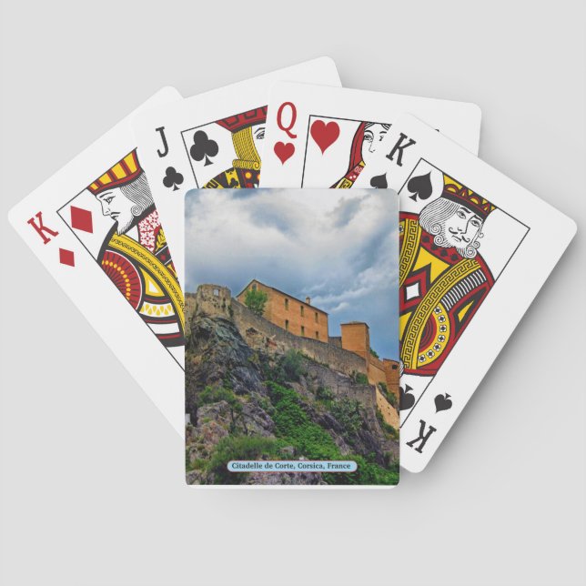 Jeu De Cartes Citadelle de Corte, Corse, France (dos)