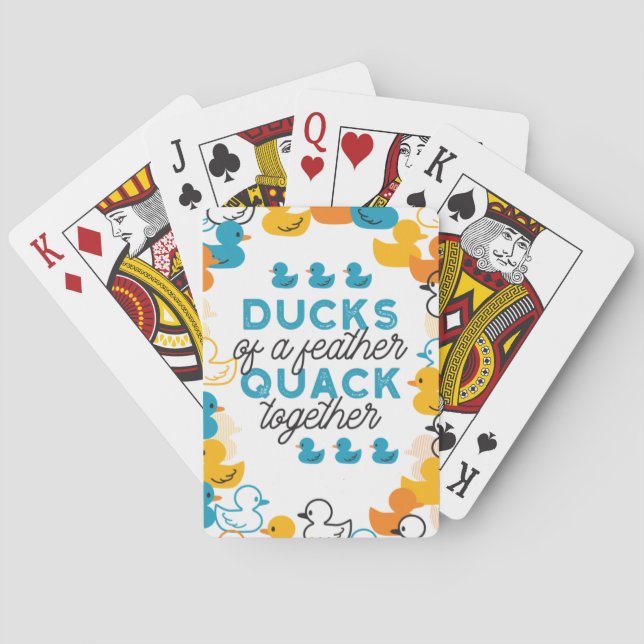 Jeu De Cartes Citation De Canards Amusants (dos)