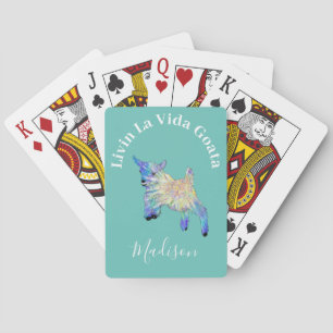 Jeu De Cartes Citation de chèvre mignonne amusante Personnaliser