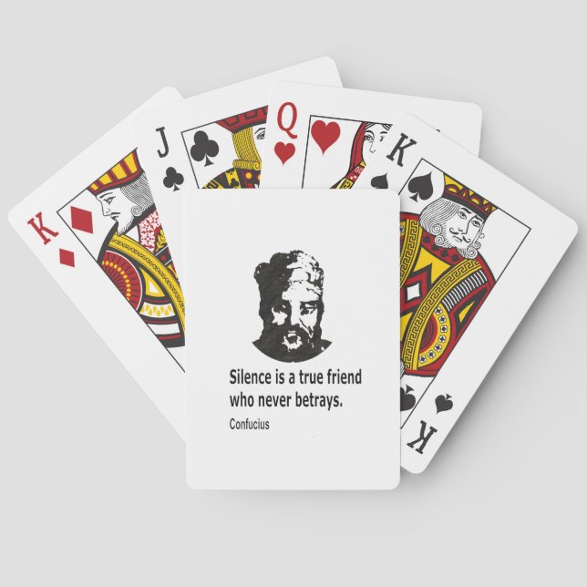 Jeu De Cartes Citation De Confucius (dos)