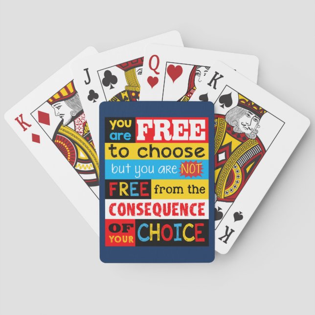Jeu De Cartes Citation de motivation fraîche/art (dos)
