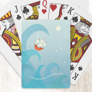 Jeu De Cartes Citation de navigation nautique Art bateau