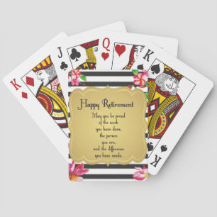 Jeu De Cartes Citation de retraite heureuse Cadeau d'adieu