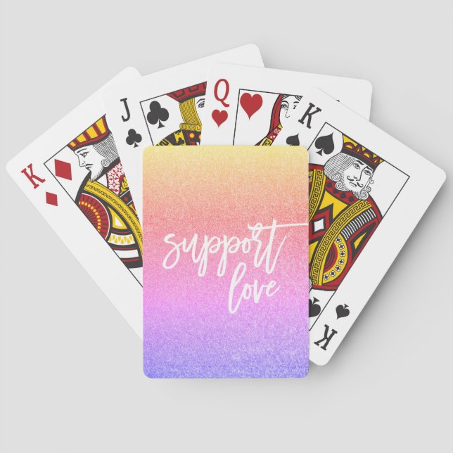 Jeu De Cartes Citation du script d'amour du Gay pride de Parties (dos)