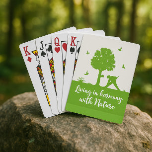 Jeu De Cartes Citation écologique Vivre en harmonie avec la natu