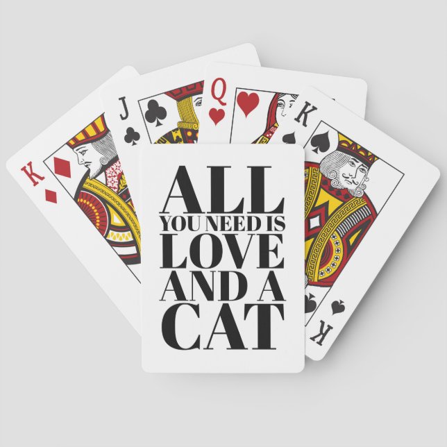 Jeu De Cartes Citation mignonne Tout ce dont vous avez besoin es (dos)