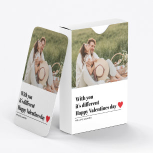 Jeu De Cartes Citation romantique branchée Valentines