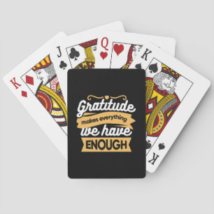 Jeu De Cartes Citations de la typographie de la Gratitude inspir