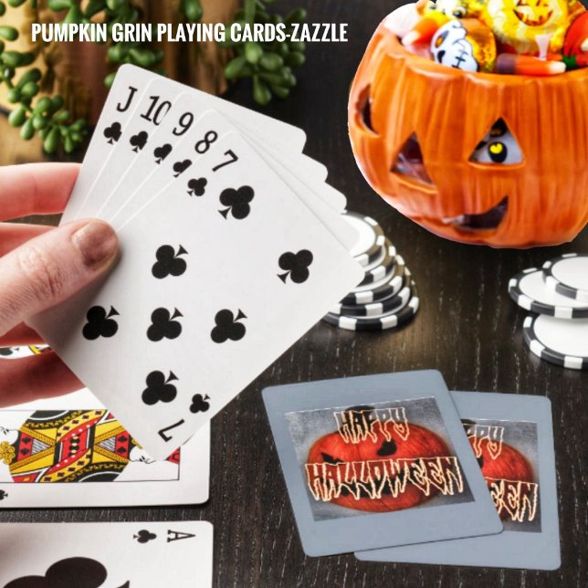 Jeu De Cartes Citrouille Grin (Créateur téléchargé)