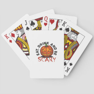 Jeu De Cartes Citrouille Manger Boire Et Soyez Effrayant De Styl