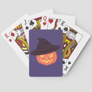 Jeu De Cartes Citrouille Orange Retro