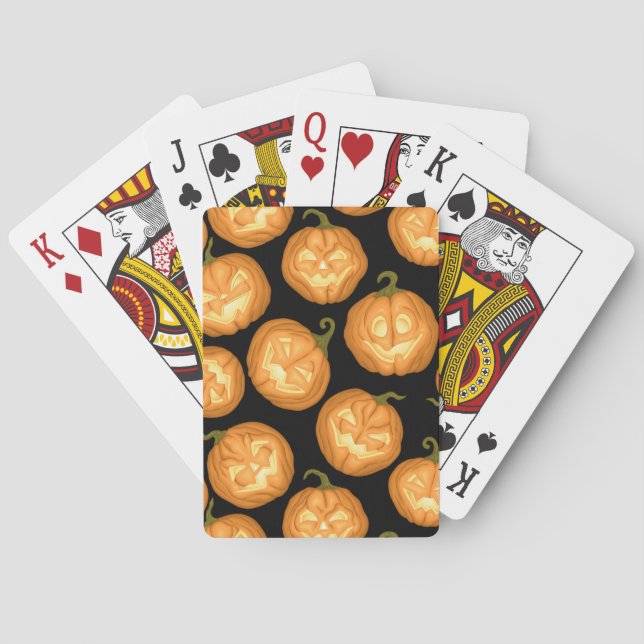 Jeu De Cartes Citrouilles d'Halloween (dos)