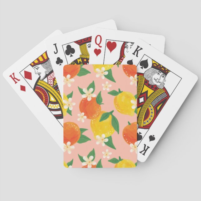 Jeu De Cartes Citrus Lemon Orange Playing Cards (dos)