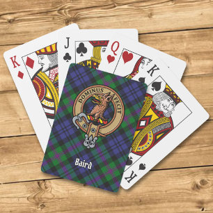 Jeu De Cartes Clan Baird Crest sur Tartan
