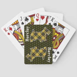 Jeu De Cartes Clan Barclay Tartan Scottish Terrier Edition