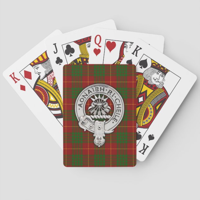Jeu De Cartes Clan Cameron Crest & Tartan (dos)