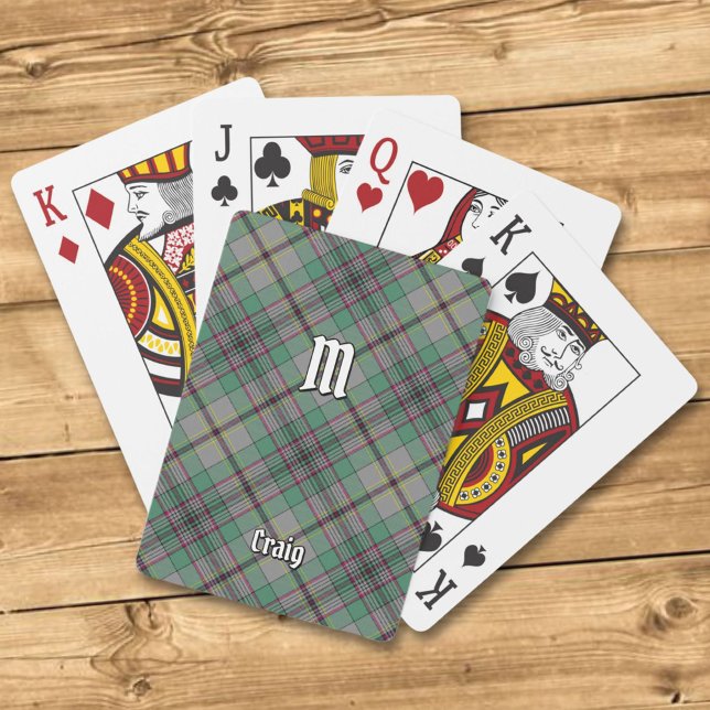 Jeu De Cartes Clan Craig Tartan Jouer Des Cartes (Créateur téléchargé)