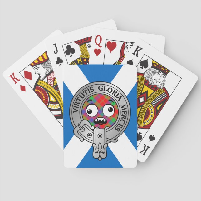 Jeu De Cartes Clan Donnachaidh | Robertson Crest & Tartan Bicycl (dos)