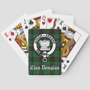 Jeu De Cartes Clan Douglas Crest Badge & Tartan