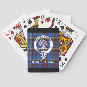 Jeu De Cartes Clan écossais Anderson Crest & Tartan