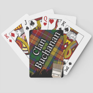 Jeu De Cartes Clan écossais Buchanan Tartan pinceau