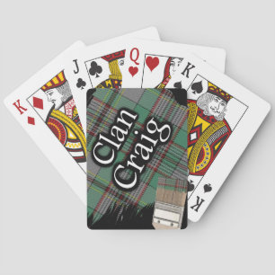 Jeu De Cartes Clan écossais Craig Tartan Paint Brush