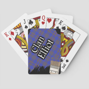 Jeu De Cartes Clan écossais Elliot Tartan pinceau