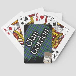 Jeu De Cartes Clan écossais Gordon Tartan Peinture