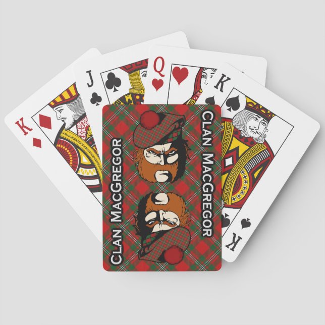 Jeu De Cartes Clan écossais MacGregor Tartan Deck (dos)