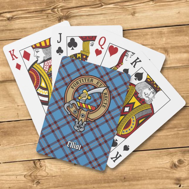 Jeu De Cartes Clan Elliot Crest sur le tarte antique (Créateur téléchargé)
