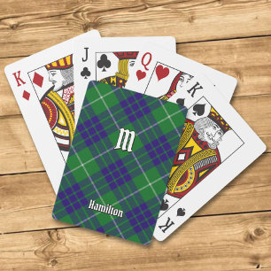Jeu De Cartes Clan Hamilton Chasse Tartan Jouer des cartes