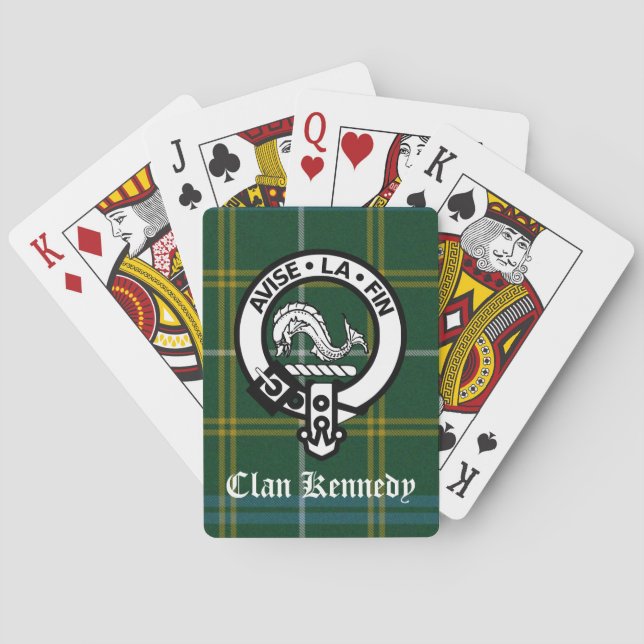 Jeu De Cartes Clan Kennedy Crest Tartan (dos)