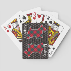 Jeu De Cartes Clan Lindsay Tartan Scottish Terrier