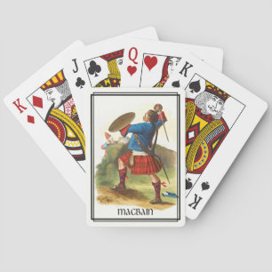Jeu De Cartes Clan MacBain Deck Classique d'Écosse